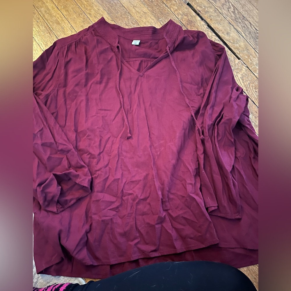 Flowey v neck with ties blouse